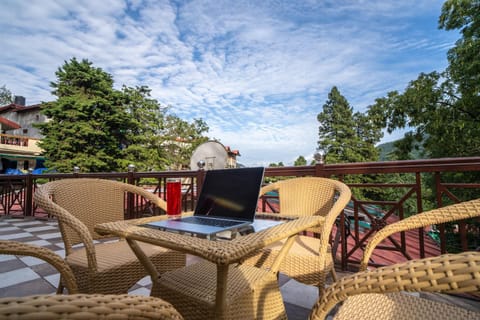 Property building, Patio, Day, Natural landscape, View (from property/room), Balcony/Terrace