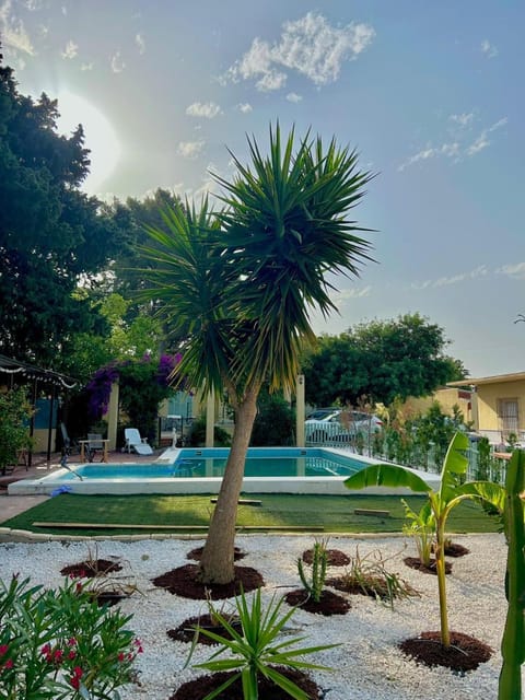 Natural landscape, Garden, Garden view, Pool view, Swimming pool, Swimming pool