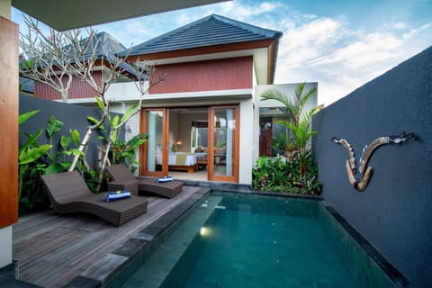 Pool view, sunbed