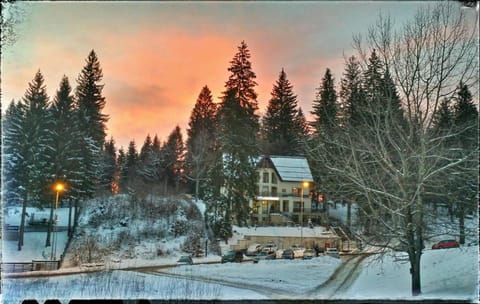 Property building, Day, Natural landscape, Winter, Sunset