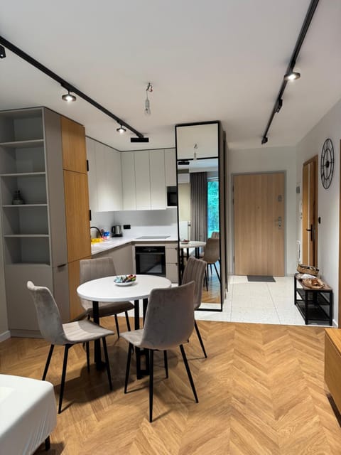 Kitchen or kitchenette, Living room, Dining area