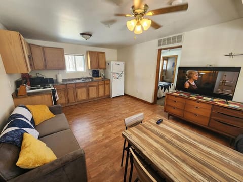 Kitchen or kitchenette, Living room, Dining area