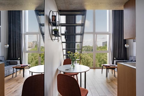 Living room, Seating area, Dining area