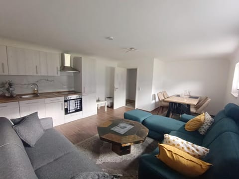 Kitchen or kitchenette, Living room, Dining area