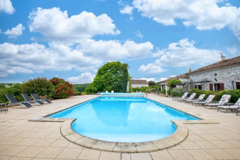 Property building, Living room, Swimming pool