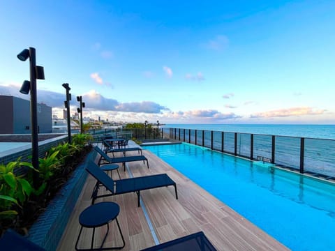 Natural landscape, Pool view, Sea view, Swimming pool