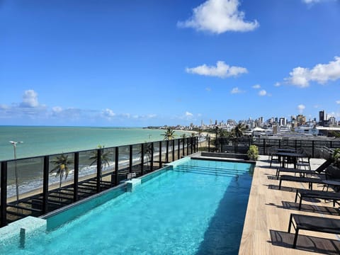 Pool view, Sea view, Swimming pool, Swimming pool, sunbed