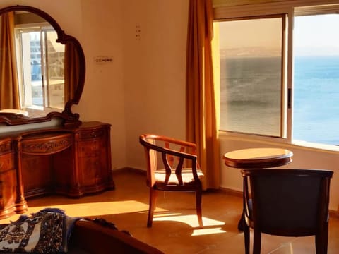 Natural landscape, View (from property/room), View (from property/room), Seating area, Bedroom, Sea view