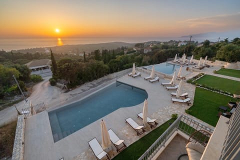 Pool view, Sea view, Sunset
