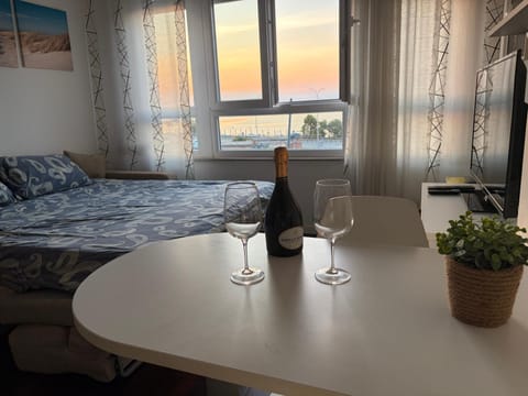 Bed, View (from property/room), Sea view, Sunset