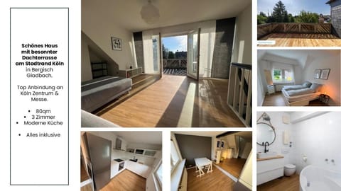 Beautiful Apartment with balcony - Good connection to Cologne centre Apartment in Bergisch Gladbach