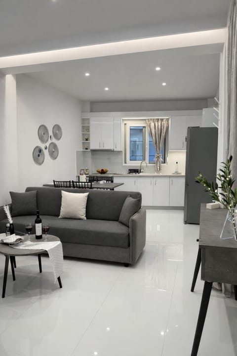 Living room, kitchen