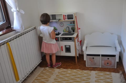 Children play ground, kitchen