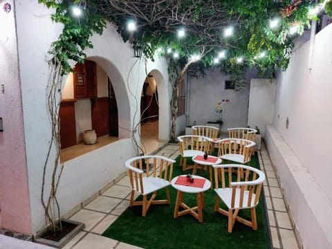 Property building, Patio, Seating area, Breakfast