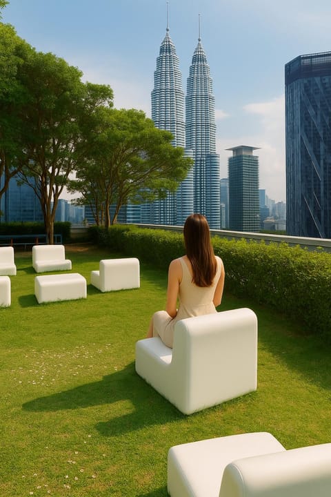 Property building, Garden, Seating area
