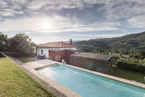 Natural landscape, Mountain view, Pool view, Swimming pool