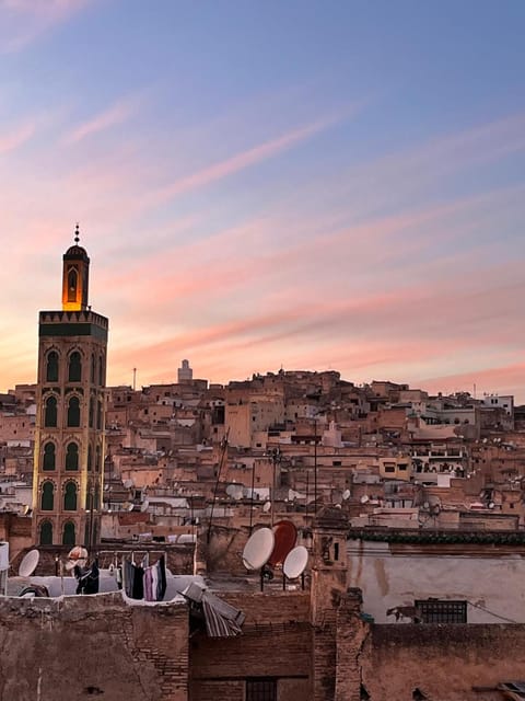 Property building, City view, Sunset