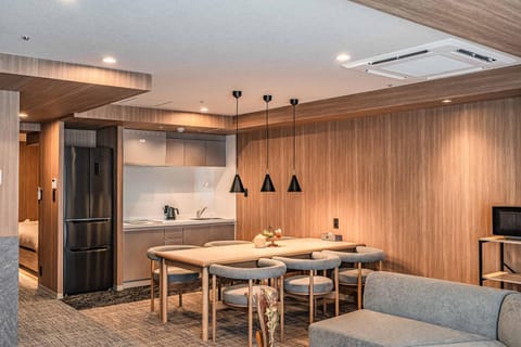Living room, kitchen