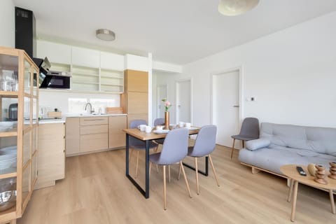 Kitchen or kitchenette, Living room, Dining area