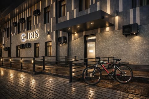 Property building, Facade/entrance, Night, Cycling, Parking