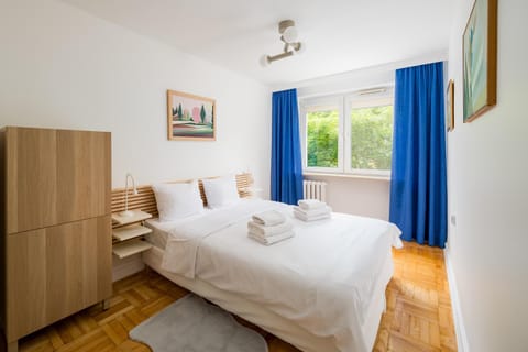 Bed, Photo of the whole room, Bedroom, towels, wardrobe