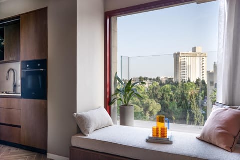 Living room, City view