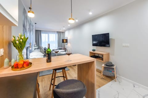 TV and multimedia, Kitchen or kitchenette, Living room, Seating area