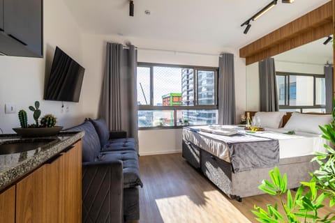 TV and multimedia, Kitchen or kitchenette, Living room, Photo of the whole room
