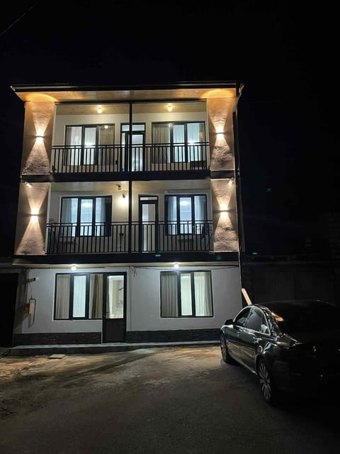 Property building, Night, Parking