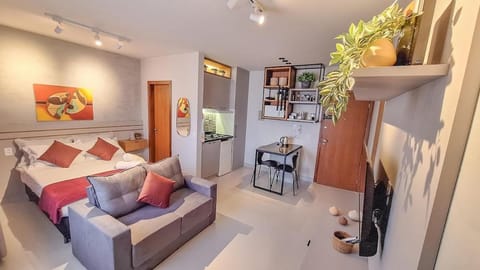 Bed, Living room, Bedroom