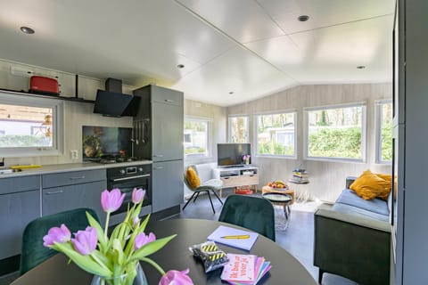 Kitchen or kitchenette, Living room, Dining area