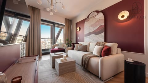 Bed, Living room, Photo of the whole room, Seating area