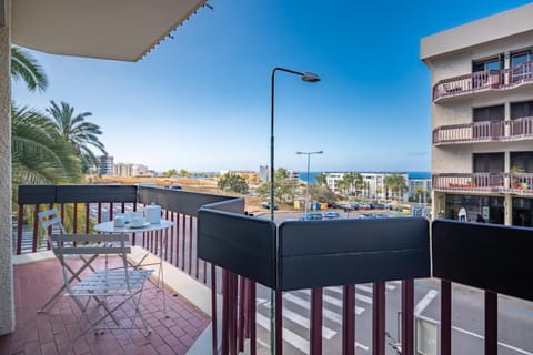 Property building, Patio, Day, View (from property/room), Balcony/Terrace, Sea view