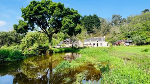Property building, Spring, Natural landscape, River view