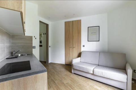 Kitchen or kitchenette, Living room, Seating area