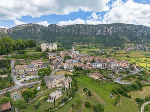 Property building, Nearby landmark, Spring, Day, Bird's eye view, Mountain view, Swimming pool, Breakfast