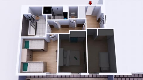 Lit 2 en 1ère Classe-Orly-T7-RER C&D Hostel in Île-de-France