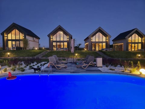 Property building, Night, Pool view