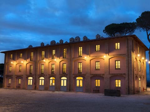 Property building, Facade/entrance, On site, Sunset