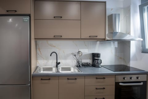 Coffee/tea facilities, Kitchen or kitchenette, oven, stove