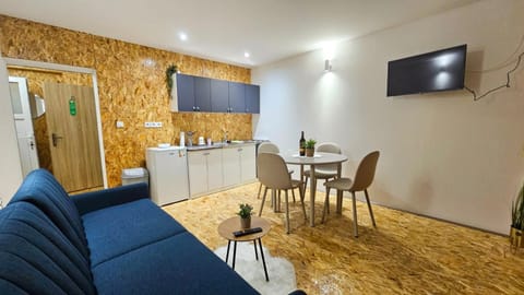 Kitchen or kitchenette, Living room, Dining area