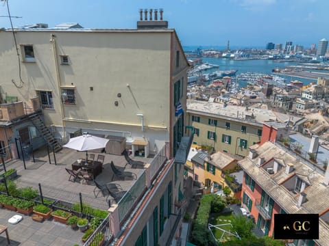 Property building, Nearby landmark, Natural landscape, View (from property/room), Balcony/Terrace, City view, Sea view