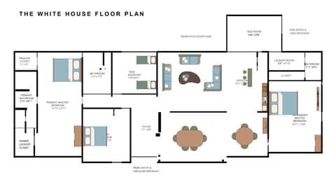 NEW! The White House, with 2 King Ensuites close to Parris Island and Downtown House in Port Royal