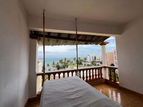Bed, Day, Natural landscape, View (from property/room), Balcony/Terrace, Photo of the whole room, Bedroom, Sea view