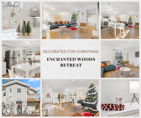 Enchanted Woods Retreat-Decorated for Christmas House in Indian Point