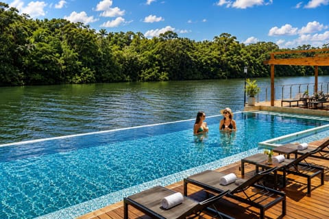 Lake view, Pool view, River view, Swimming pool, sunbed