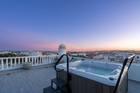 Hot Tub, View (from property/room), Balcony/Terrace, Sea view, Sunset
