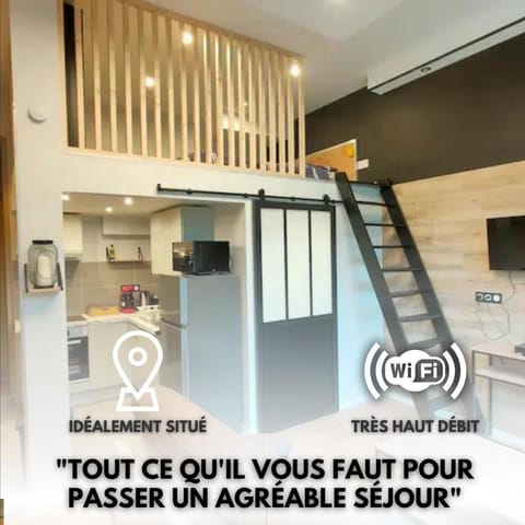 Loft moderne dans un palace bourgeois Apartment in Aix-les-Bains