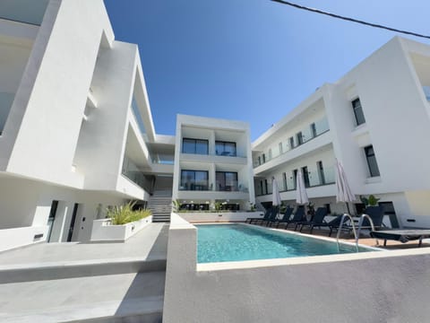 Property building, Pool view, Swimming pool