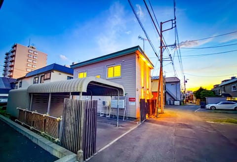 Property building, Night, Neighbourhood, Street view, Parking